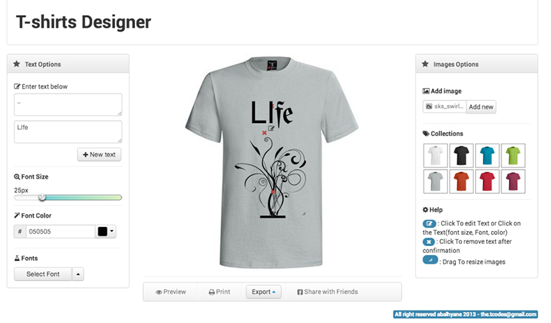 Create T-shirt Design Online