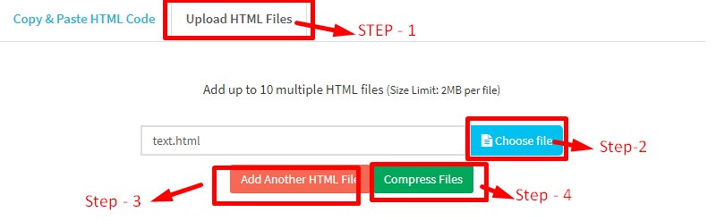 HTML file compressor