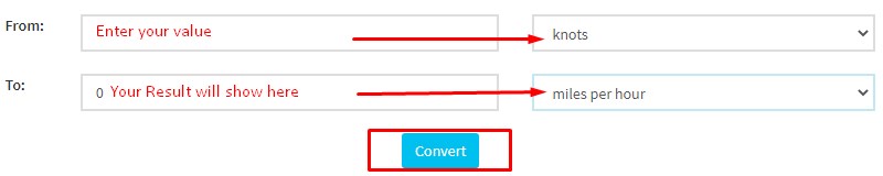 Speed Converter Knots to mph